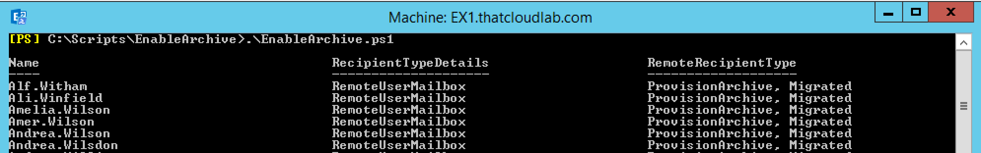 exchange online email archiving